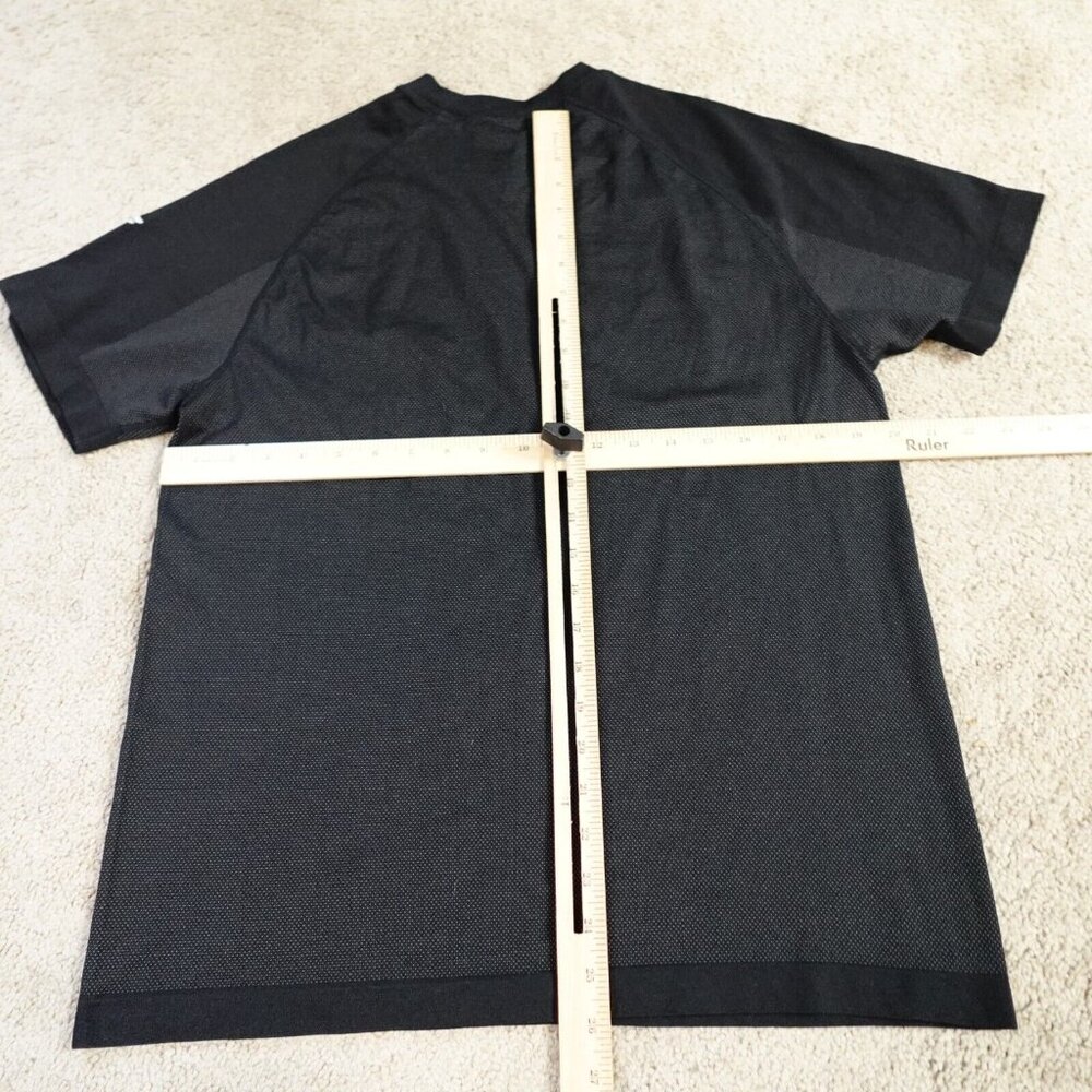 Fabletics Shirt Large Black Solid Raglan Performa… - image 4